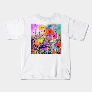 In a poppy world Kids T-Shirt